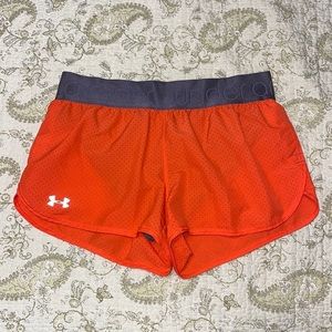 Under Armour Orange Athletic Shorts